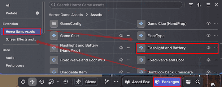 find flashlight