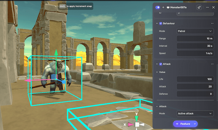 Attack component
