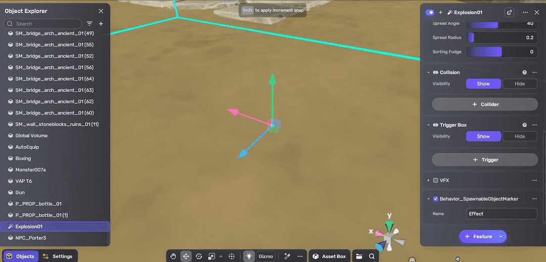 Explosion effect
