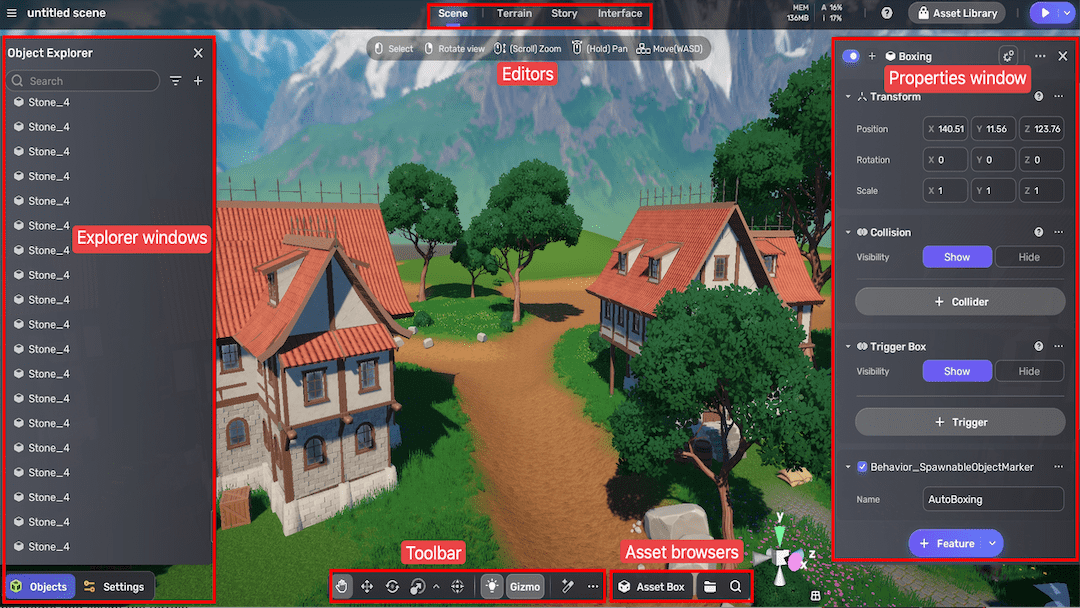 party interface
