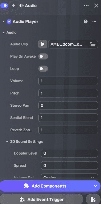 Set audio player