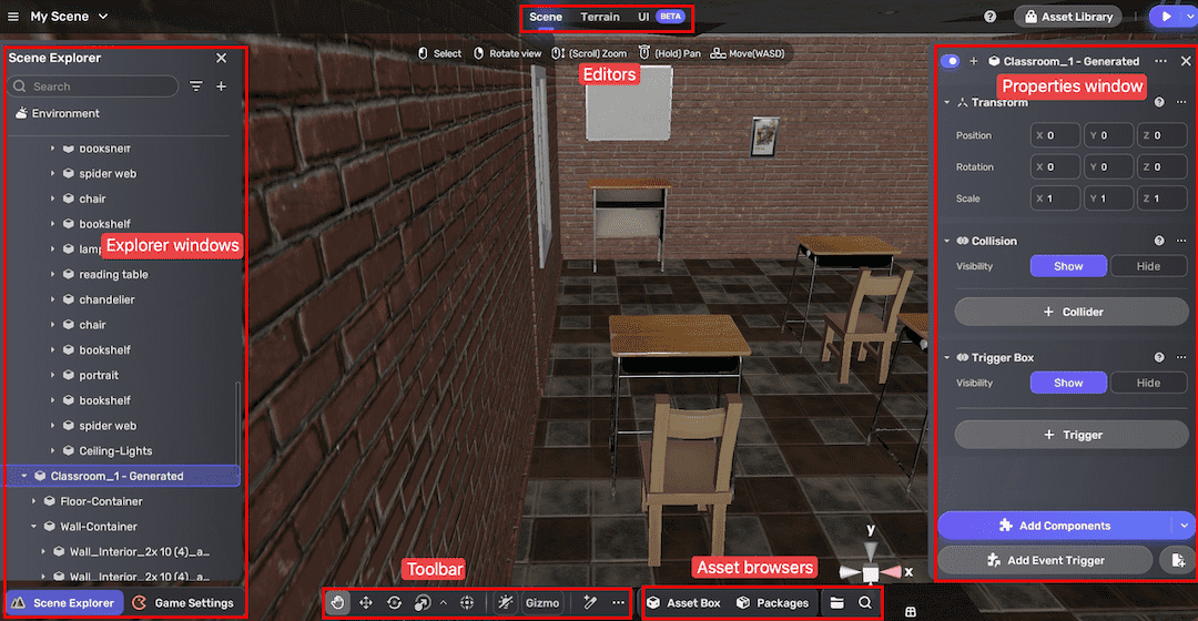 horror interface