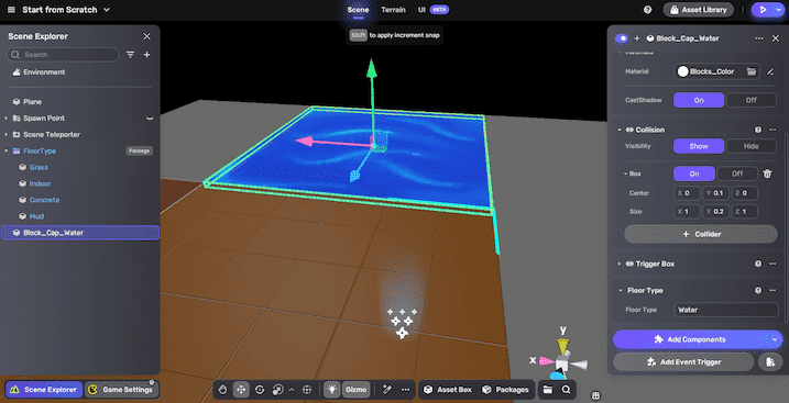 check water floor