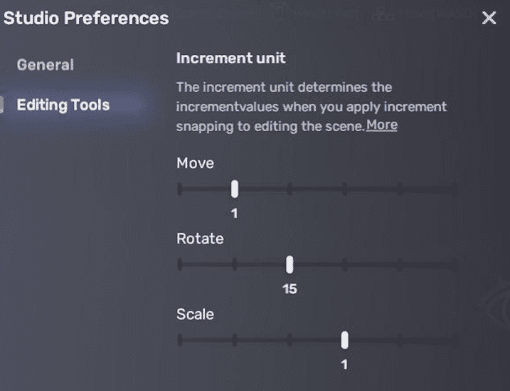 Preference-settings