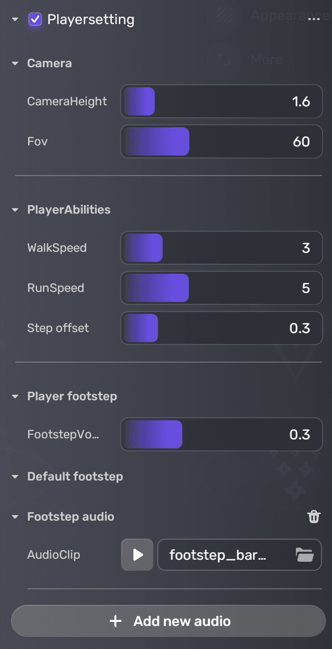 player-settings