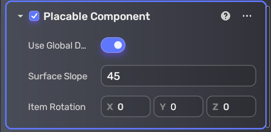 Placeable Component