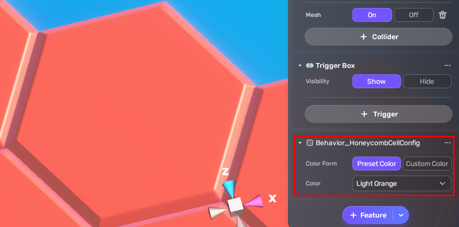 Adjust appearance cell