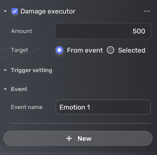 Damage executor