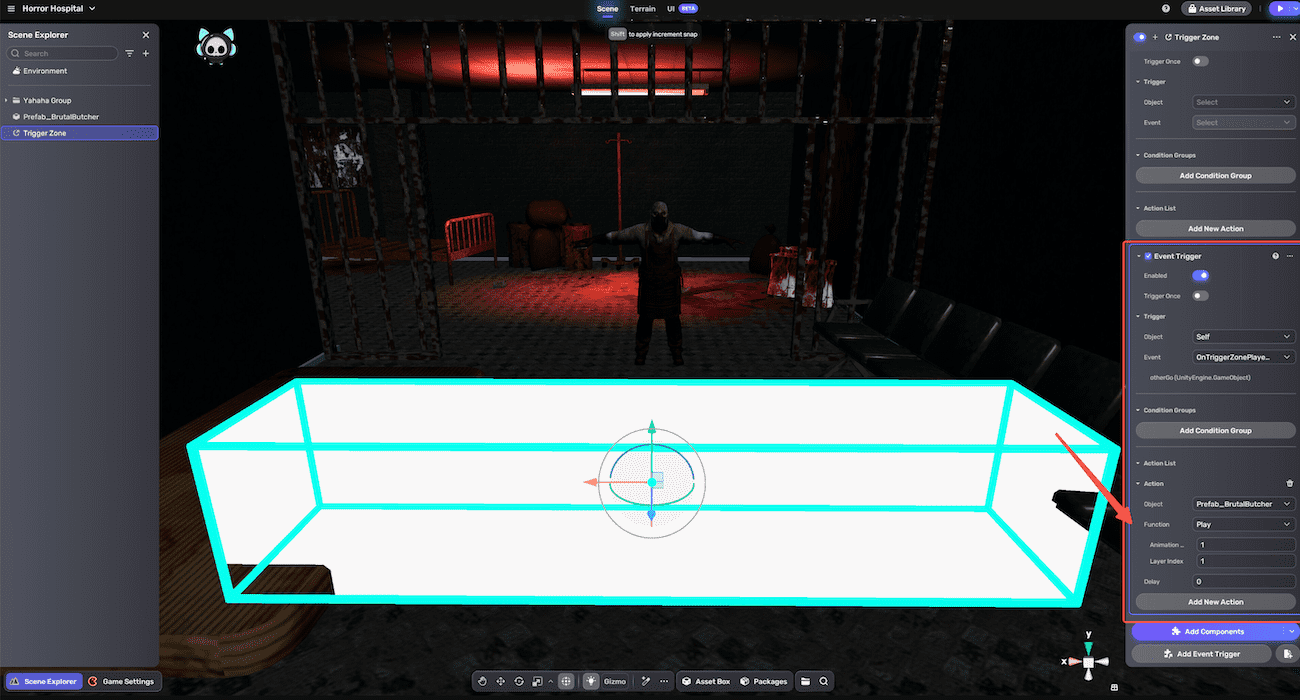 添加事件触发器