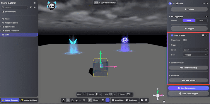 编辑事件触发器