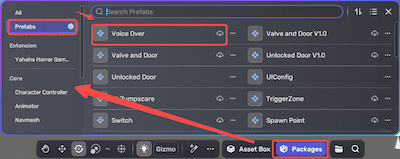 添加旁白预制体