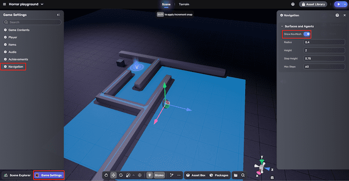 Enable navmesh
