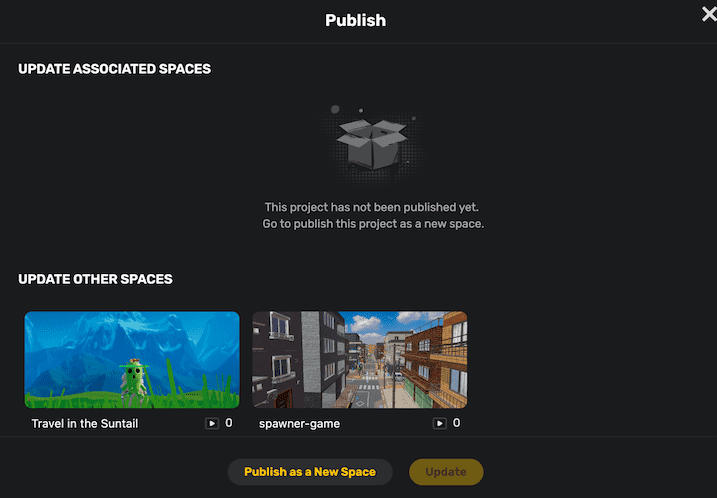 更新其他空间按钮